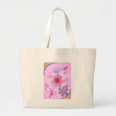 Mijn kleine prinses: Baby roze vector Inspirerend Grote Tote Bag (Voorkant)