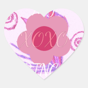 Mijn kleine prinses: Baby roze vector Inspirerend Hart Sticker