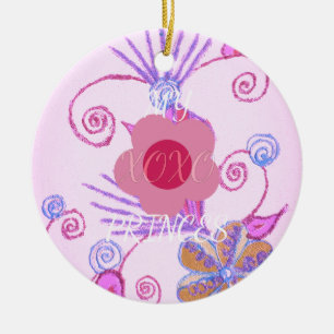 Mijn kleine prinses: Baby roze vector Inspirerend Keramisch Ornament