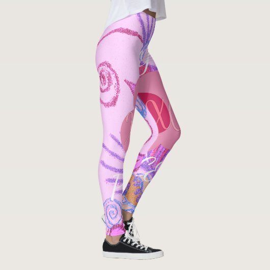 Mijn kleine prinses: Baby roze vector Inspirerend Leggings (Rechts)