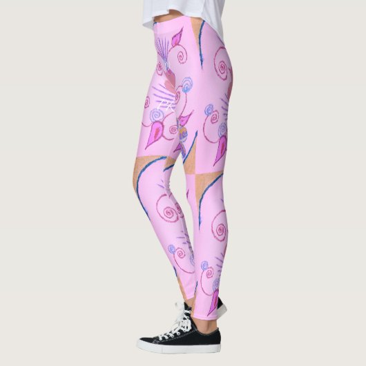 Mijn kleine prinses: Baby roze vector Inspirerend Leggings (Links)