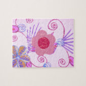 Mijn kleine prinses: Baby roze vector Inspirerend Legpuzzel (Horizontaal)