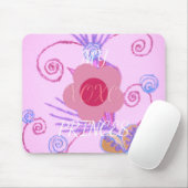 Mijn kleine prinses: Baby roze vector Inspirerend Muismat (Met muis)