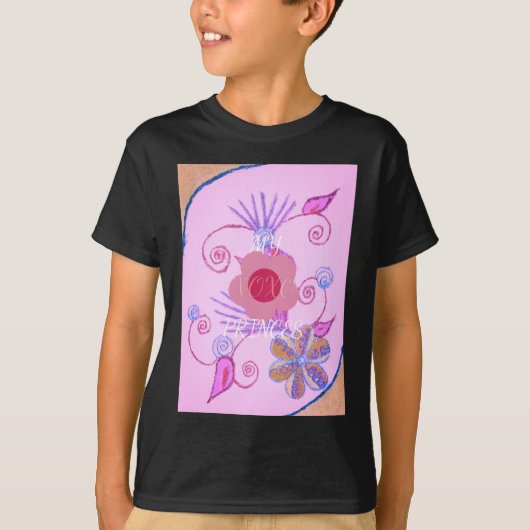 Mijn kleine prinses: Baby roze vector Inspirerend T-shirt (Voorkant)