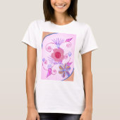 Mijn kleine prinses: Baby roze vector Inspirerend T-shirt (Voorkant)