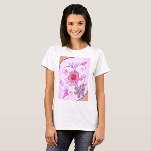 Mijn kleine prinses: Baby roze vector Inspirerend T-shirt (Voorkant volledig)