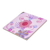 Mijn kleine prinses: Baby roze vector Inspirerend Tegeltje (Zijkant)