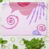 Mijn kleine prinses: Baby roze vector Inspirerend Theedoek (Gevouwen)