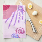 Mijn kleine prinses: Baby roze vector Inspirerend Theedoek (Quarter Fold)