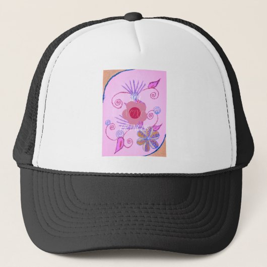Mijn kleine prinses: Baby roze vector Inspirerend Trucker Pet (Voorkant)
