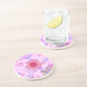 Mijn kleine prinses: Baby roze vector Inspirerend Zandsteen Onderzetter (Zijkant)