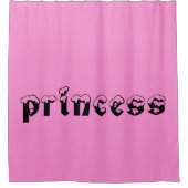 Mijn kleine prinses Girly Home Baby Pink Bath Douchegordijn (Voorkant)