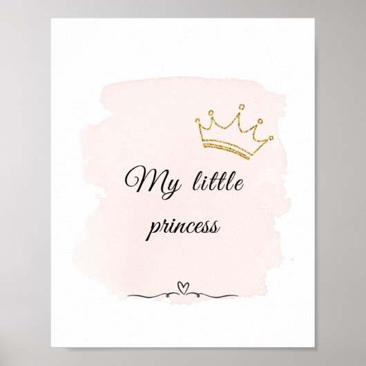 Mijn kleine prinses poster (Voorkant)