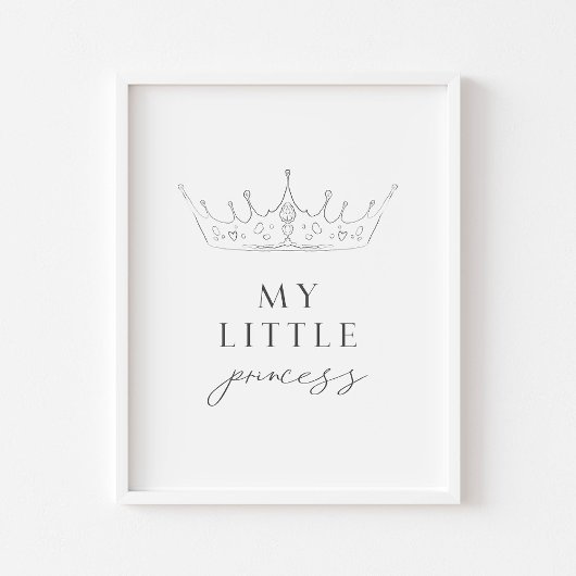 Mijn kleine prinses print