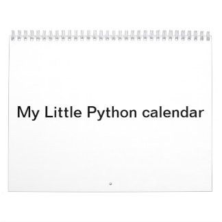 Mijn kleine Python-kalender Kalender