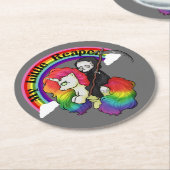 Mijn kleine Reaper Ronde Kartonnen Onderzetter (Gebogen)