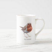 "Mijn kleine Robin" Bone China Tea Cup Porselein Kop (Rechts)
