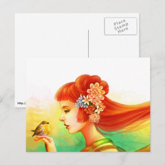 Mijn kleine robin briefkaart (Voorkant / Achterkant)