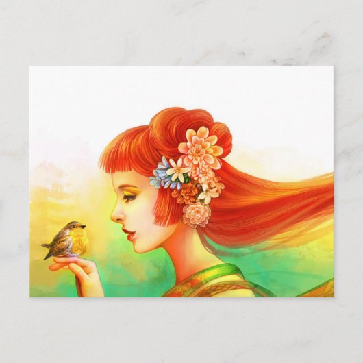 Mijn kleine robin briefkaart (Voorkant)