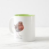 "Mijn kleine Robin" Twee gekloonde Mok (Voorkant links)