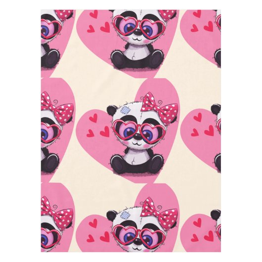 Mijn kleine schattige baby panda tafelkleed (Voorkant)