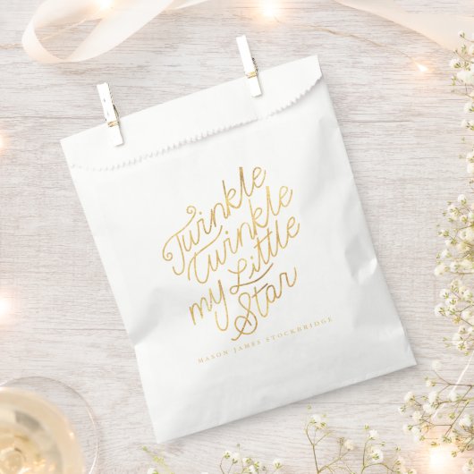 Mijn kleine ster twinkelen bedankzakje (Geknipt)