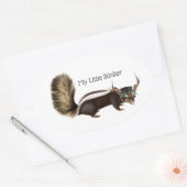 Mijn kleine Stinker  oval Stkunk Stickers (Envelop)