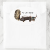 Mijn kleine Stinker  oval Stkunk Stickers (Tas)