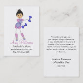 Mijn kleine Toekomstige Gezondheidsinstructeur Mam Contactkaartje (Voorkant / Achterkant)