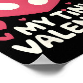 Mijn kleine Valentijn Zwangerschapsaankondiging Poster (Hoek)