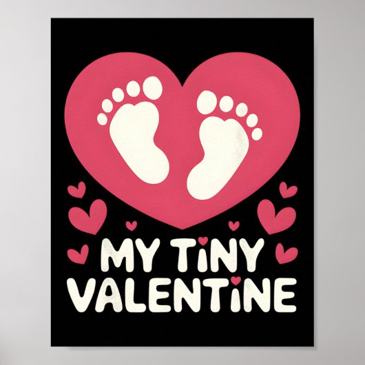Mijn kleine Valentijn Zwangerschapsaankondiging Poster (Voorkant)