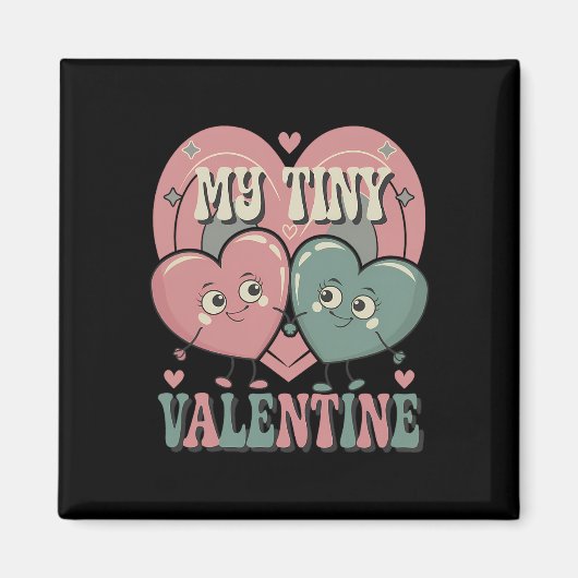 Mijn kleine Valentijnsdag zwangerschapsaankondigin Magneet (Voorkant)