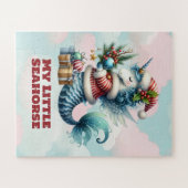 Mijn kleine zeepaardje kinderen kerst puzzel (Horizontaal)
