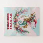 Mijn kleine zeepaardje kinderen kerst puzzel legpuzzel (Horizontaal)