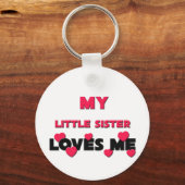 Mijn kleine zusje houdt van me sleutelhanger (Voorkant)