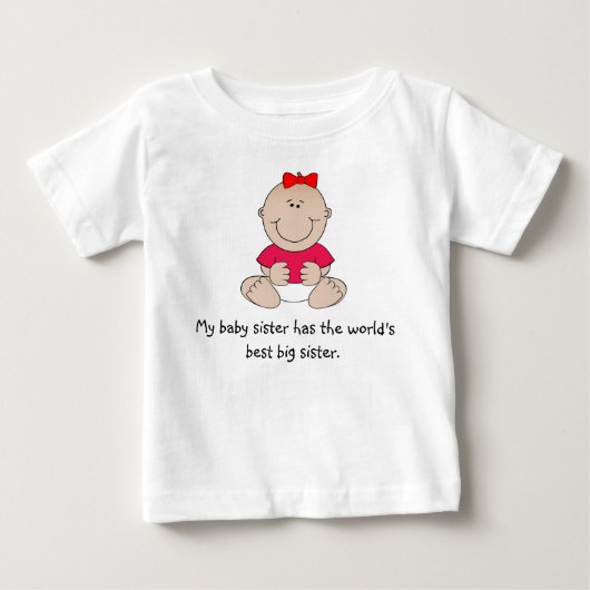 "Mijn kleine zusje" T-shirt (Voorkant)