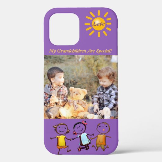 Mijn kleinkinderen Aangepaste telefoontas voor fot Case-Mate iPhone Case (Achterkant)