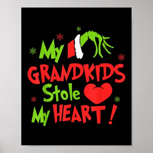 Mijn kleinkinderen hebben grappig mijn hart gestol poster (Voorkant)
