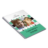 Mijn kleinkinderen houden ervan een oma-groen wit  notitieboek (Rechterzijde)