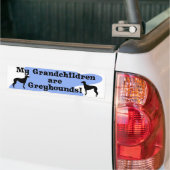 Mijn kleinkinderen zijn Bumpersticker Greyhounds (Op Truck)