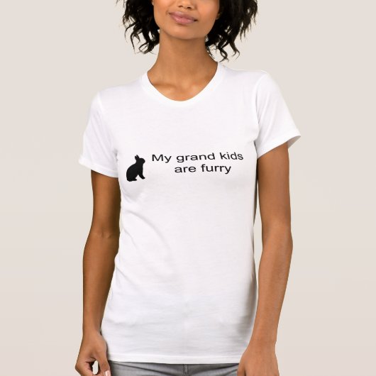 Mijn kleinkinderen zijn Furry (Rabbit) Shirt (Voorkant)