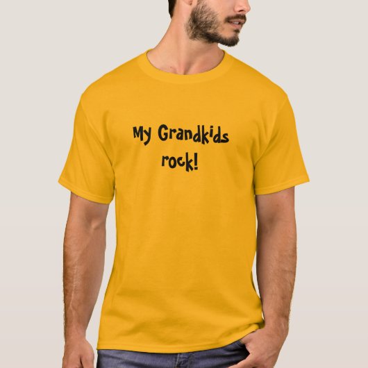 Mijn kleinkinderen zijn gek! t shirt (Voorkant)