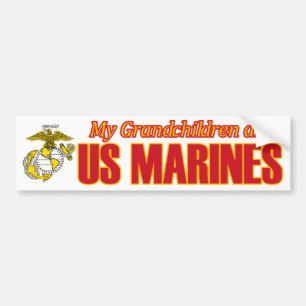 Mijn kleinkinderen zijn mariniers bumpersticker