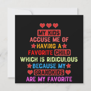Mijn kleinkinderen zijn mijn favoriet kaart