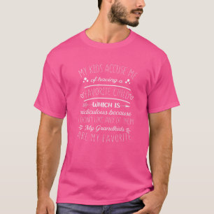 Mijn kleinkinderen zijn mijn favoriete grootmoeder t-shirt