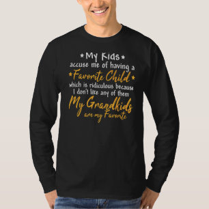 Mijn kleinkinderen zijn mijn favoriete grootouders t-shirt