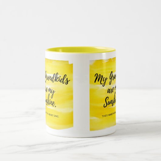 "Mijn kleinkinderen zijn mijn Sunshine" 11oz mok (Center)