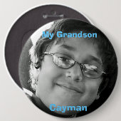 Mijn kleinzoon, Cayman Ronde Button 6,0 Cm (Voorkant /achterkant)
