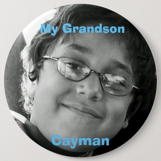 Mijn kleinzoon, Cayman Ronde Button 6,0 Cm (Voorkant)