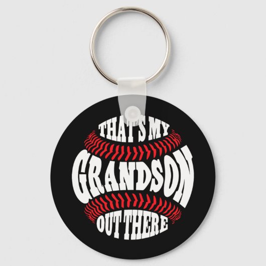 Mijn kleinzoon daar honkbal oma Moederdag Sleutelhanger (Voorkant)